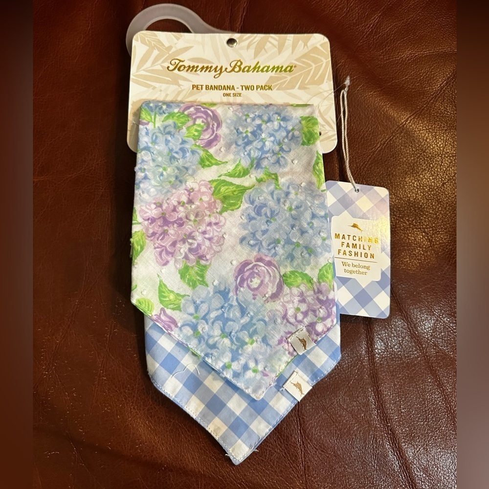 NWT Tommy Bahama Pet Bandanna - Two Pack